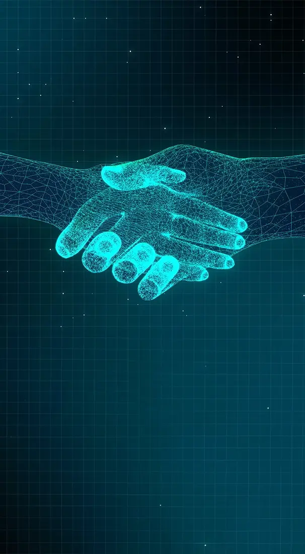 link building strategies virtual handshake in space